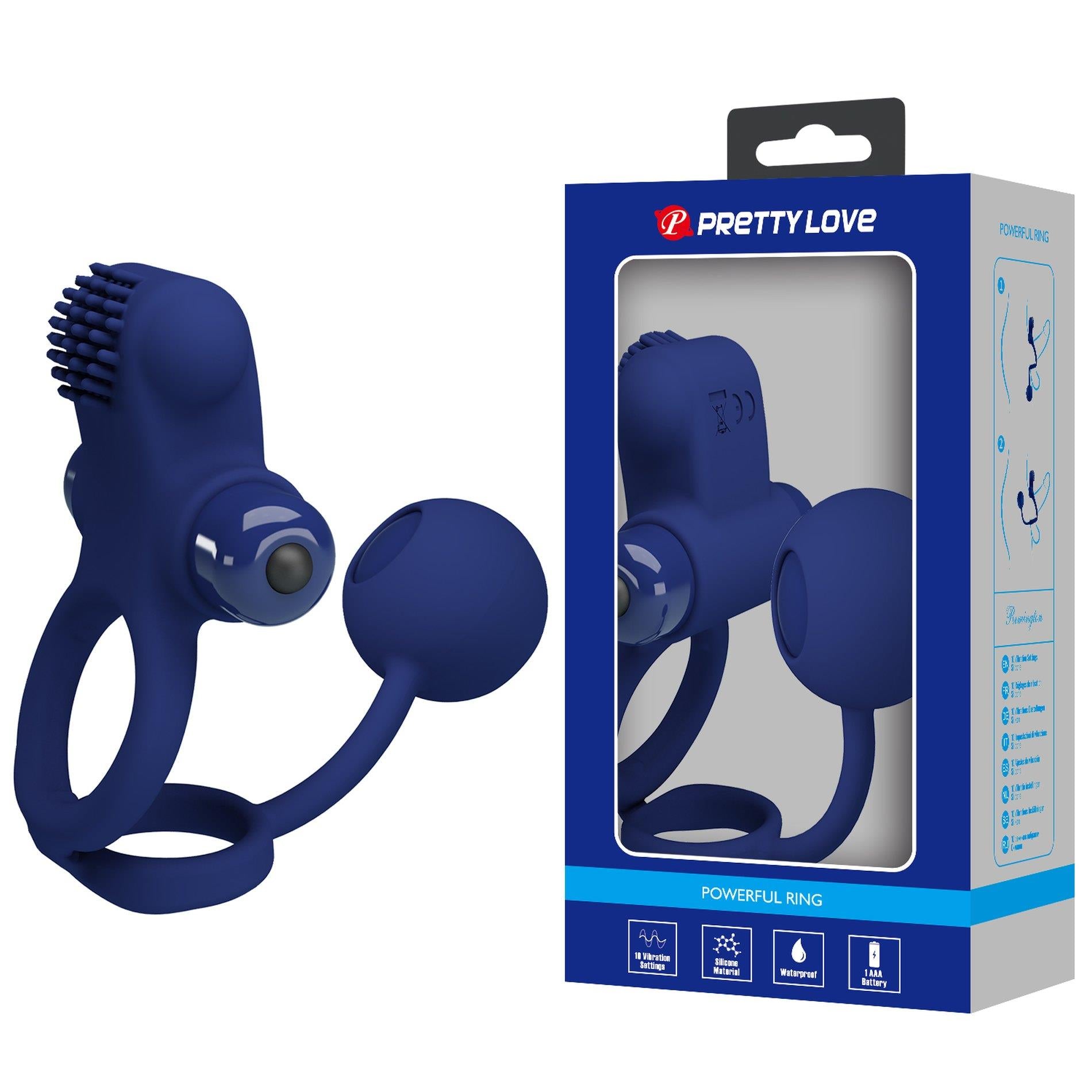 1-PRETTY LOVE - Powerful ring, 10 vibration functions-1