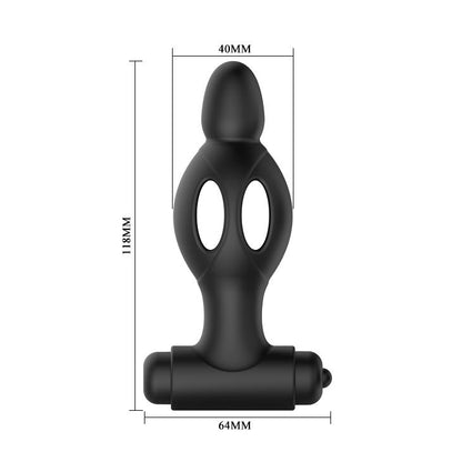 4-Mocny wibrujący korek analny 10 trybów 11cm sex-4