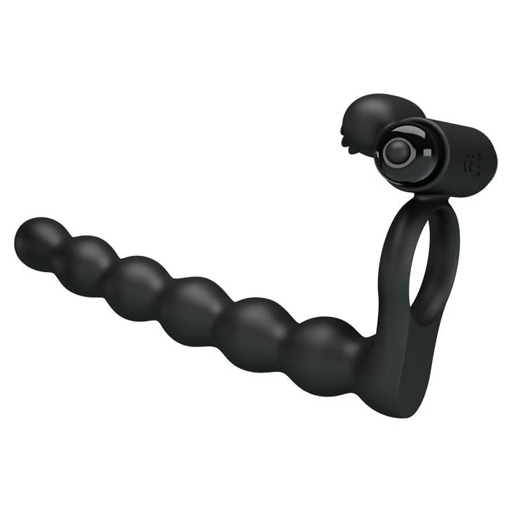 4-Dildo do podwójnej penetracji stymulator 10trybów-4