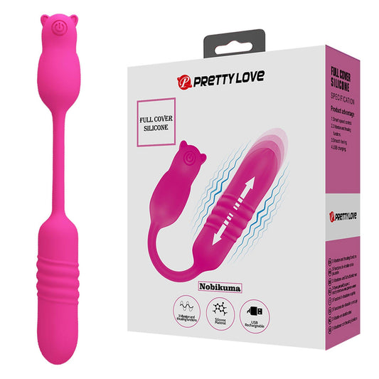 1-PRETTY LOVE - Nobikuma, 3 vibration functions 3 thrusting settings-1