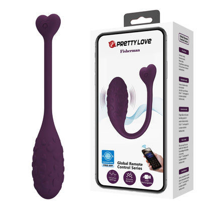 15-PRETTY LOVE - Fisherman Purple, 12 vibration functions Mobile APP remote control-15