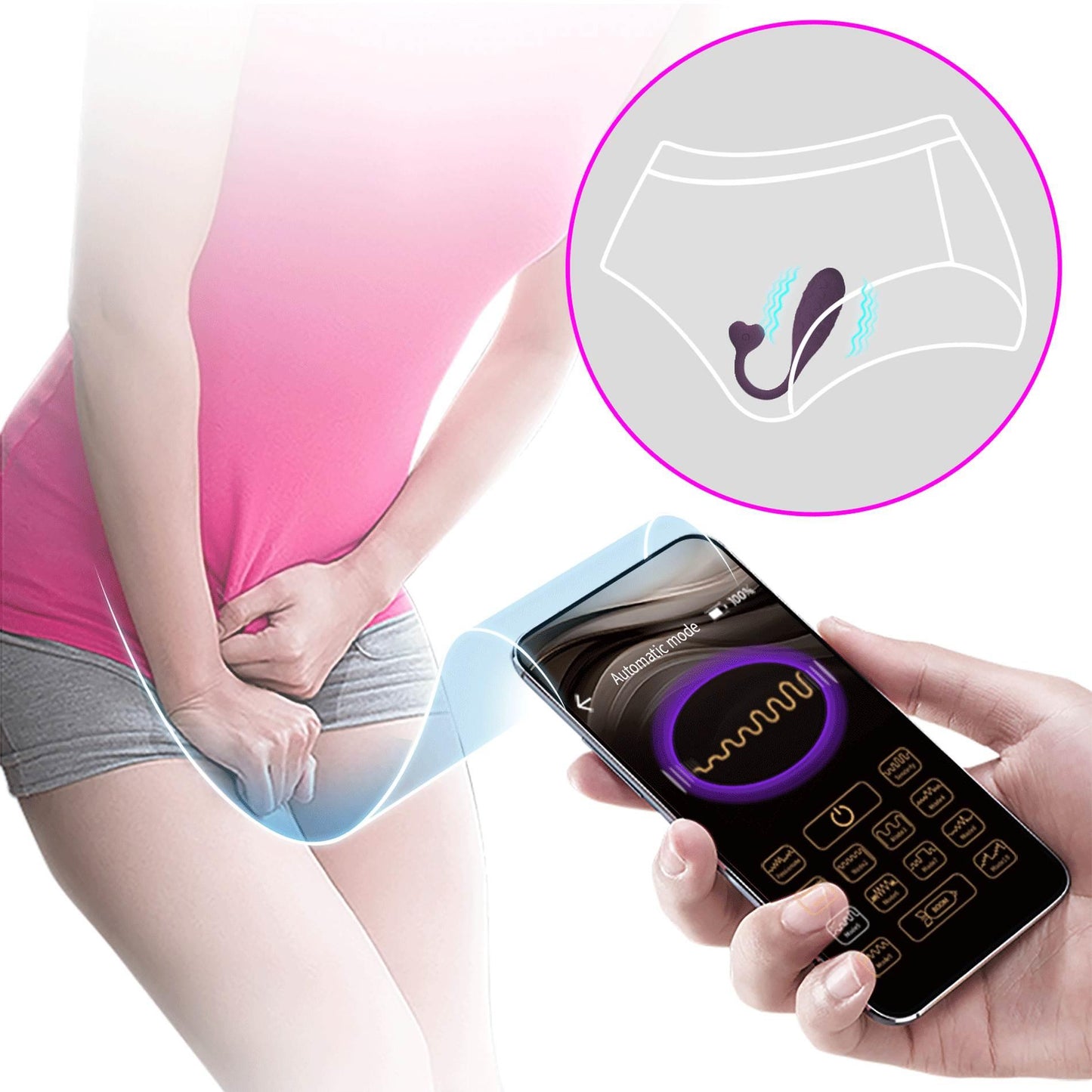20-PRETTY LOVE - Fisherman Purple, 12 vibration functions Mobile APP remote control-20