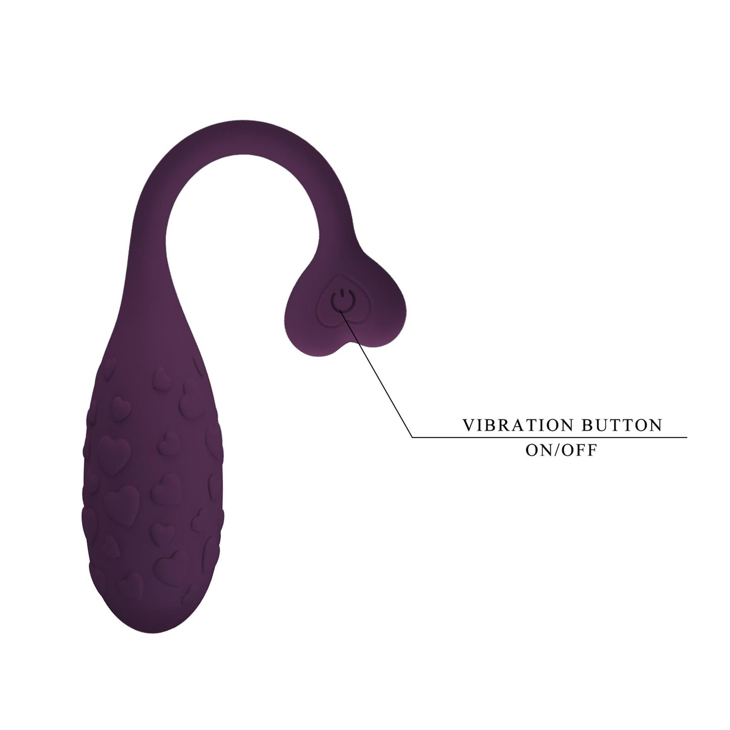 2-PRETTY LOVE - Fisherman Purple, 12 vibration functions Mobile APP remote control-2