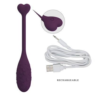 3-PRETTY LOVE - Fisherman Purple, 12 vibration functions Mobile APP remote control-3