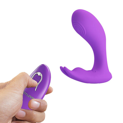 2-PRETTY LOVE - Idabelle Purple, 12 vibration functions 12 pulse wave settings Wireless remote control-2