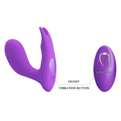7-PRETTY LOVE - Idabelle Purple, 12 vibration functions 12 pulse wave settings Wireless remote control-7