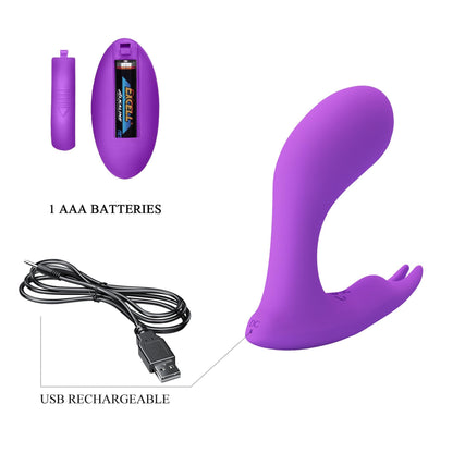 8-PRETTY LOVE - Idabelle Purple, 12 vibration functions 12 pulse wave settings Wireless remote control-8