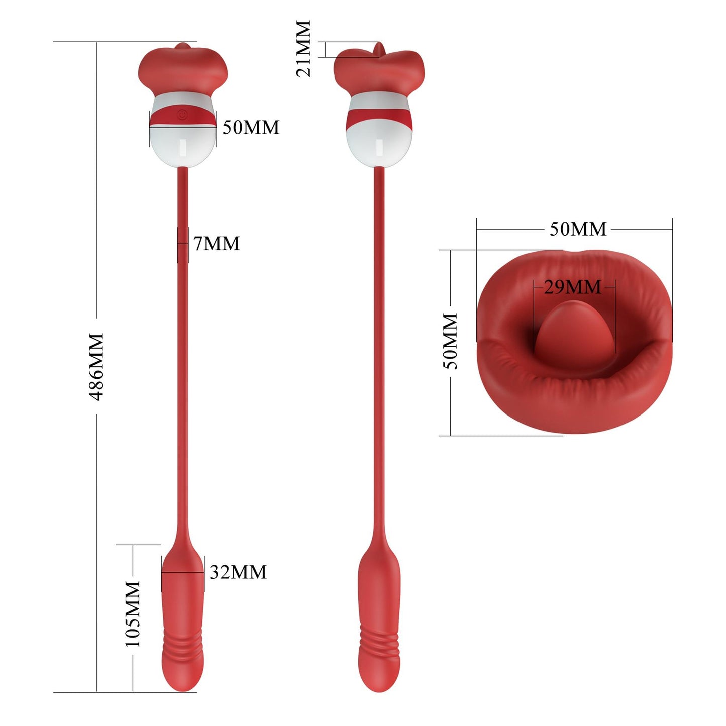 6-PRETTY LOVE - Ashlynn, 5 vibration functions 5 thrusting settings 5 licking settings-6