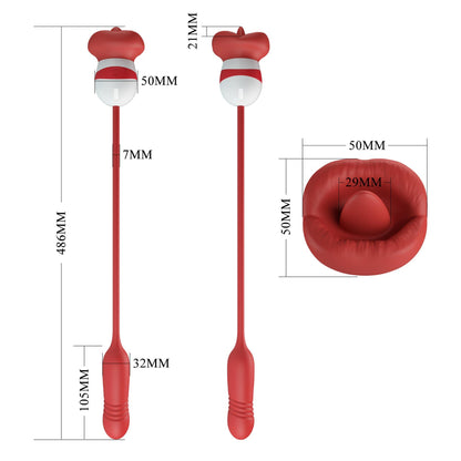 6-PRETTY LOVE - Ashlynn, 5 vibration functions 5 thrusting settings 5 licking settings-6