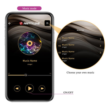 16-PRETTY LOVE - Aari, 10 vibration functions Mobile APP Long-distance Control 10 thumping functions-16