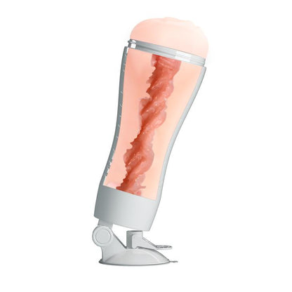 2-Sztuczna pochwa masturbator cyberskóra wibracja-2