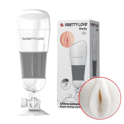 3-Realistyczna cipka pochwa masturbator z przyssawką-3
