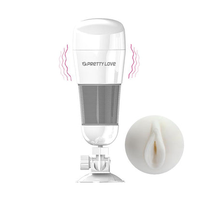 4-Realistyczna cipka pochwa masturbator z przyssawką-4