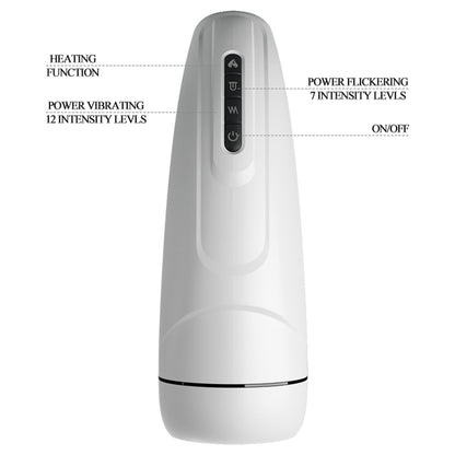 5-Masturbator męski sztuczna pochwa podgrzewany lizanie USB-5