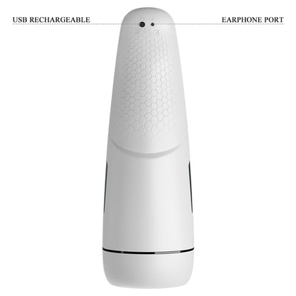6-Masturbator męski sztuczna pochwa podgrzewany lizanie USB-6