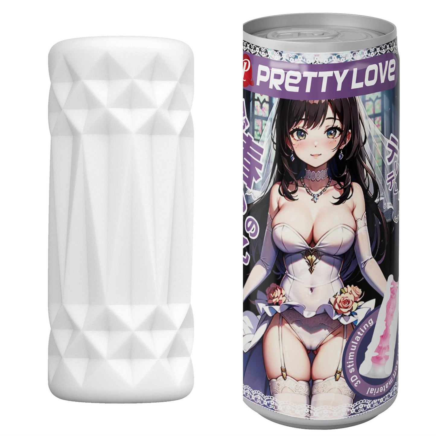 1-PRETTY LOVE - Masturbator, Super soft material TPR /ABS-1