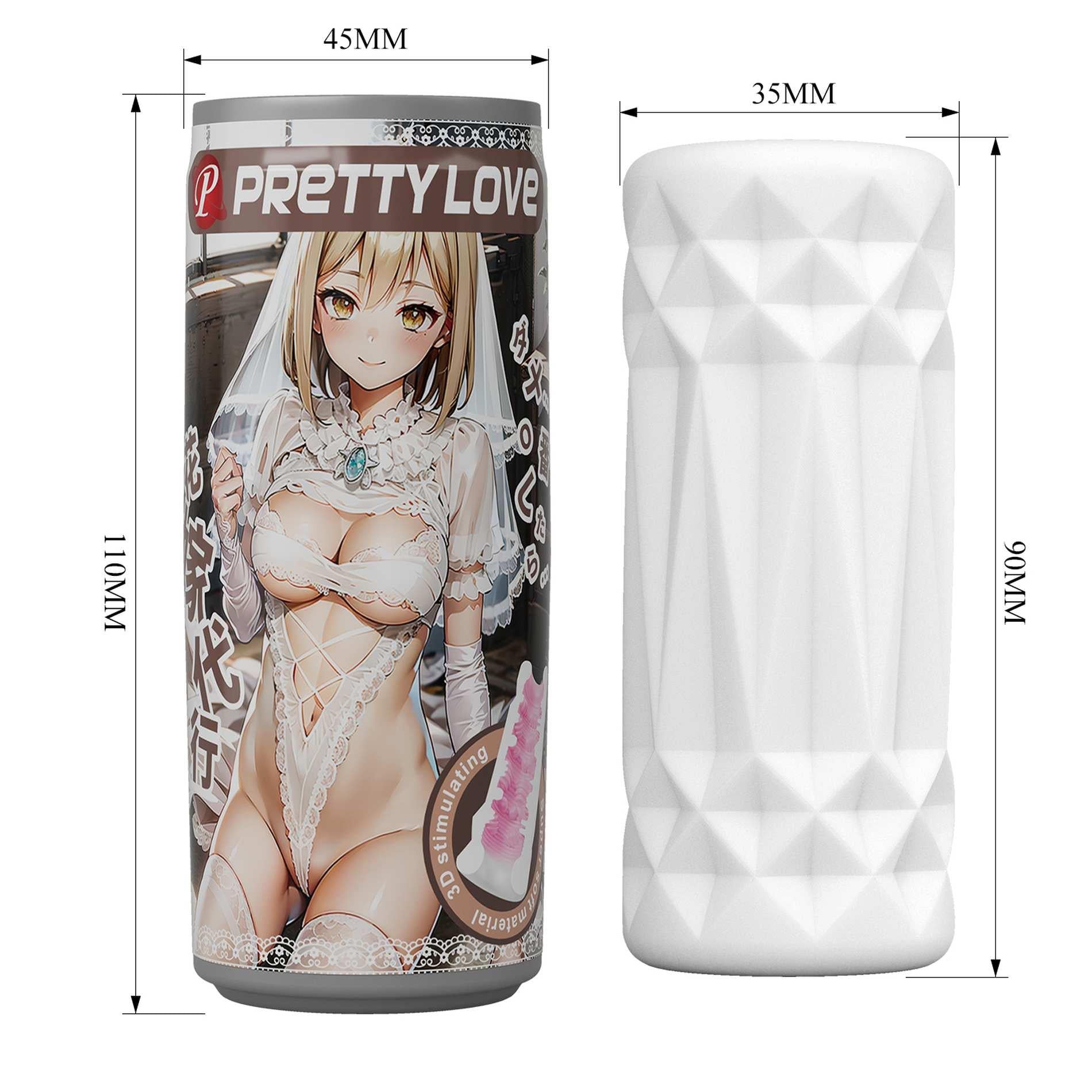 9-PRETTY LOVE - Masturbator, Super soft material TPR /ABS-9