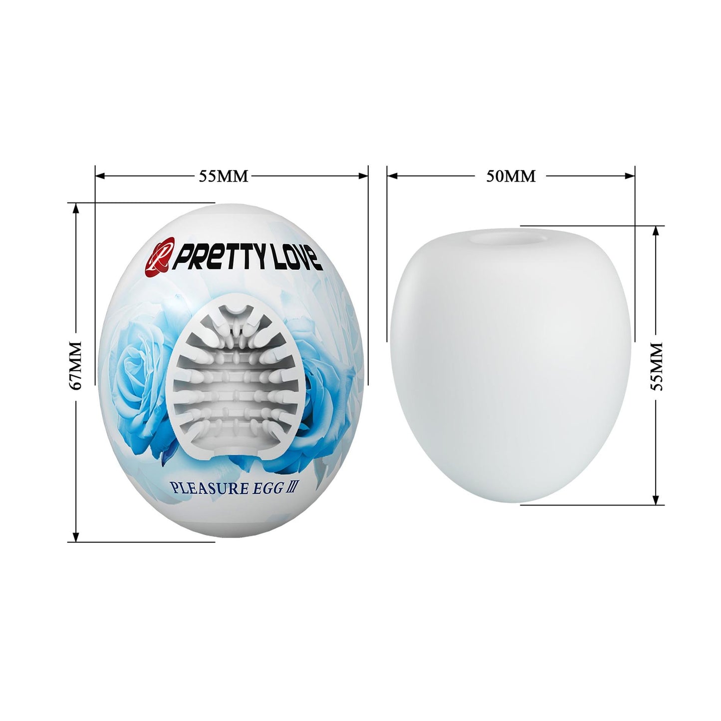 8-PRETTY LOVE - Pleasure Egg III, ABS / TPR-8