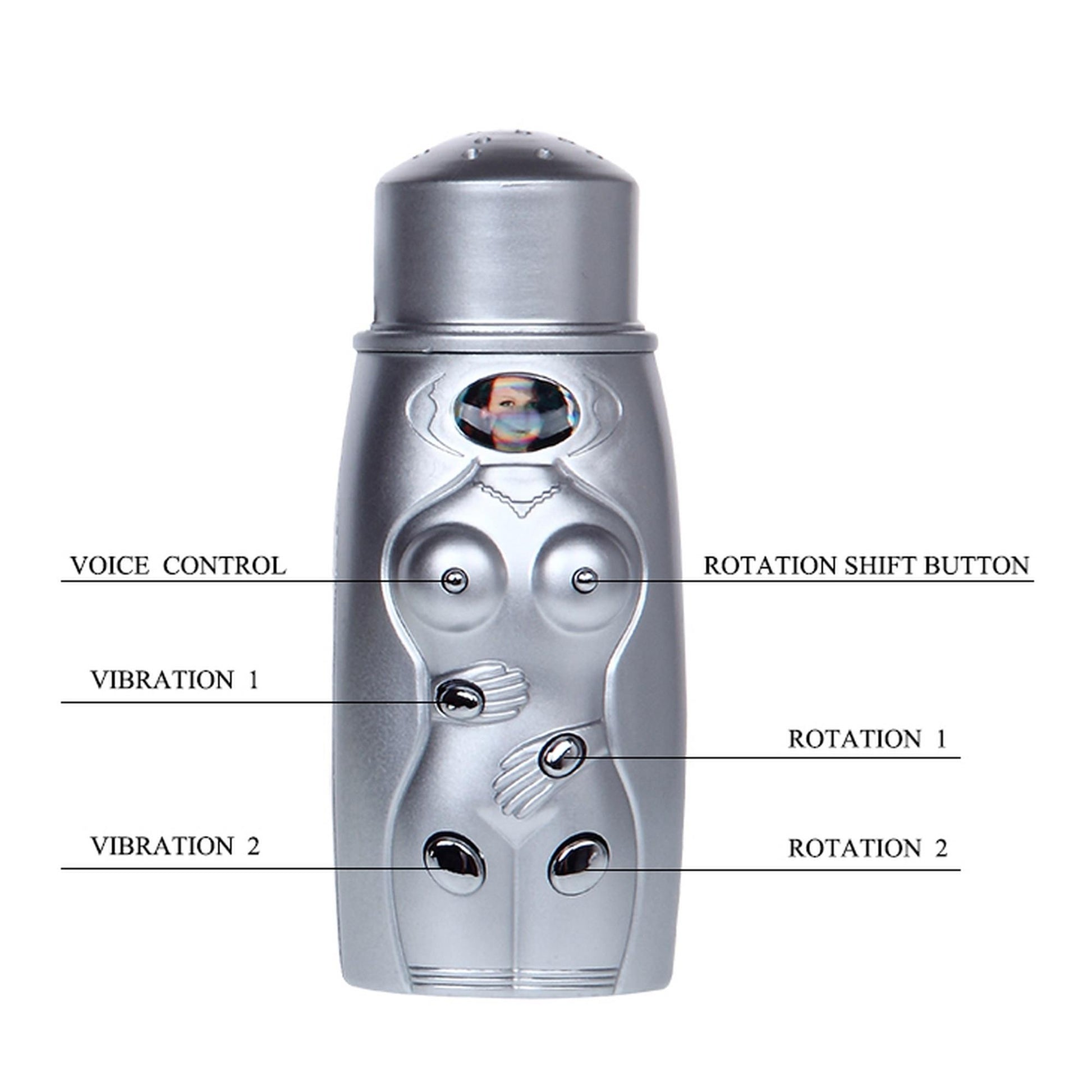 8-BAILE- VAGINA AND ASS, Vibration Rotation Heating function Sex talk-8