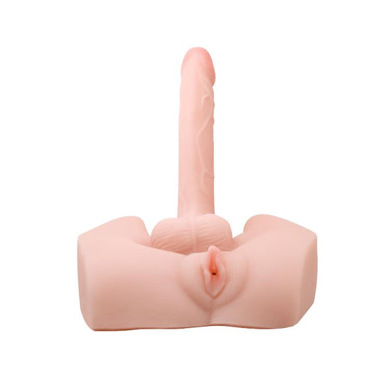 1-Masturbator podwójny penis wagina wibrujący sex-1