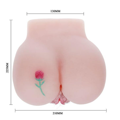7-Masturbator wibrujący 2 dziurki anal wagina włosy-7