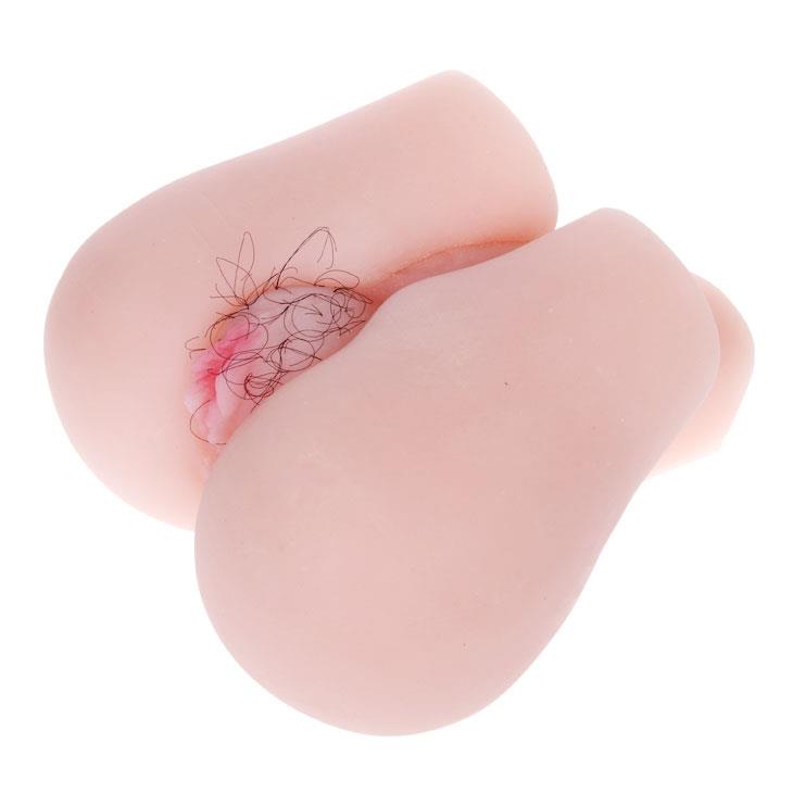 3-Realistyczny masturbator włosy cipka anal wibracje-3
