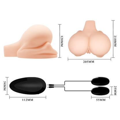 10-Masturbator wibrujący podwójny analny waginalny-10