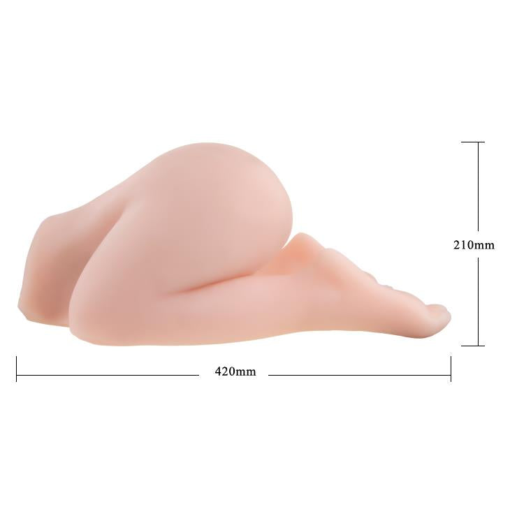 5-Duży realistyczny wibrujący masturbator cipka anal-5