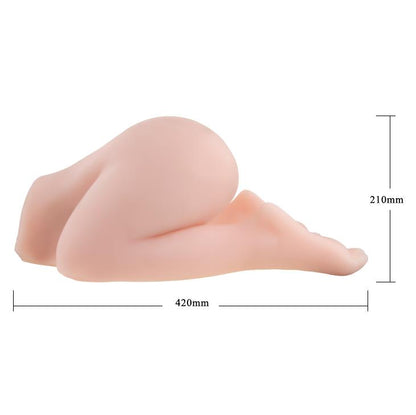 5-Duży realistyczny wibrujący masturbator cipka anal-5