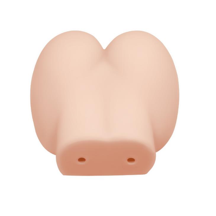 5-Realistyczny materiał kształt masturbator 2 otwory-5