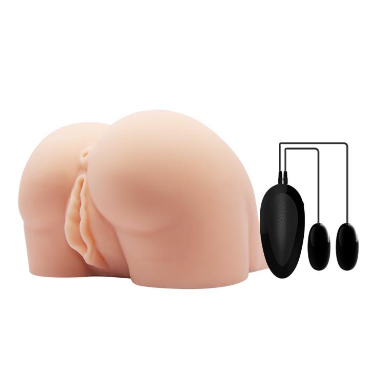 1-Podwójny masturbator 2 dziurki cyberskóra wibracje-1