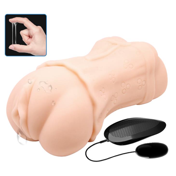 2-Wibrująca pochwa cipka masturbator sztuczna skóra-2