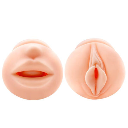 5-Masturbator cipka usta + 3x pierścień na penisa-5