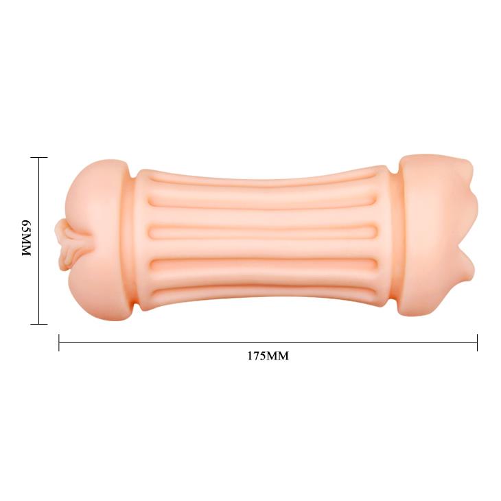 7-Masturbator cipka usta + 3x pierścień na penisa-7