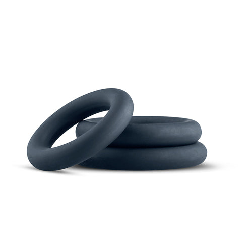 2-3-Piece Cock Ring Set - Grey-2