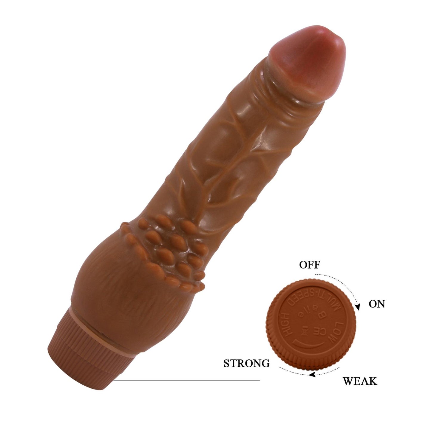 10-BAILE - barbara Clark 7.6'', MULTI-SPEED VIBRATION, 2 AA batteries-10