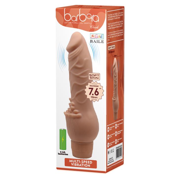 1-Realistyczny penis z wypustkami do łechtaczki 19cm-1