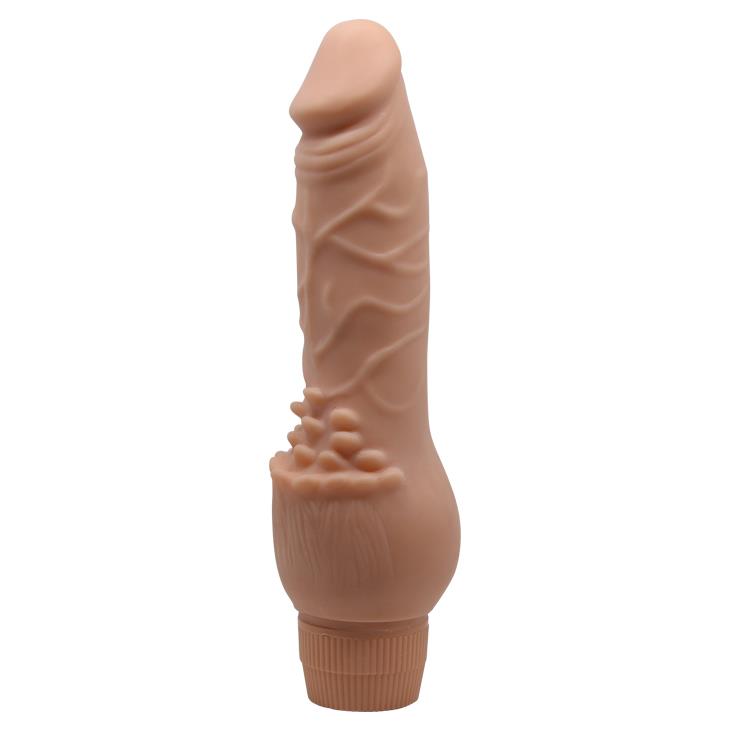 3-Realistyczny penis z wypustkami do łechtaczki 19cm-3