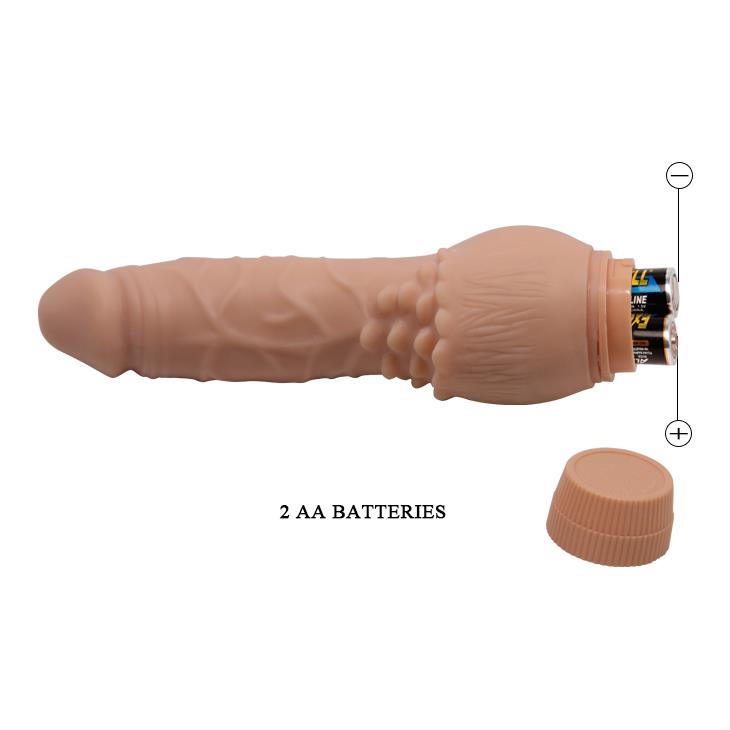 11-Realistyczny penis z wypustkami do łechtaczki 19cm-11