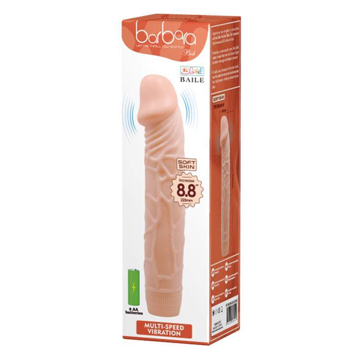 1-Wibrator penis z grubymi żyłami sex członek 22cm-1