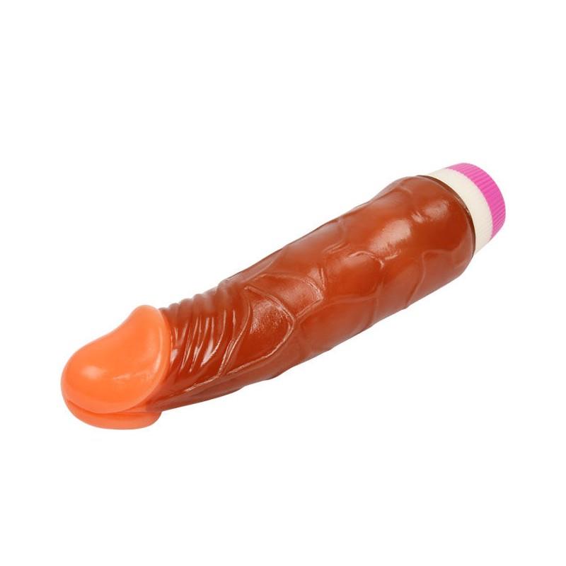 3-Realistyczny wibrator naturalny penis gruby 21cm-3
