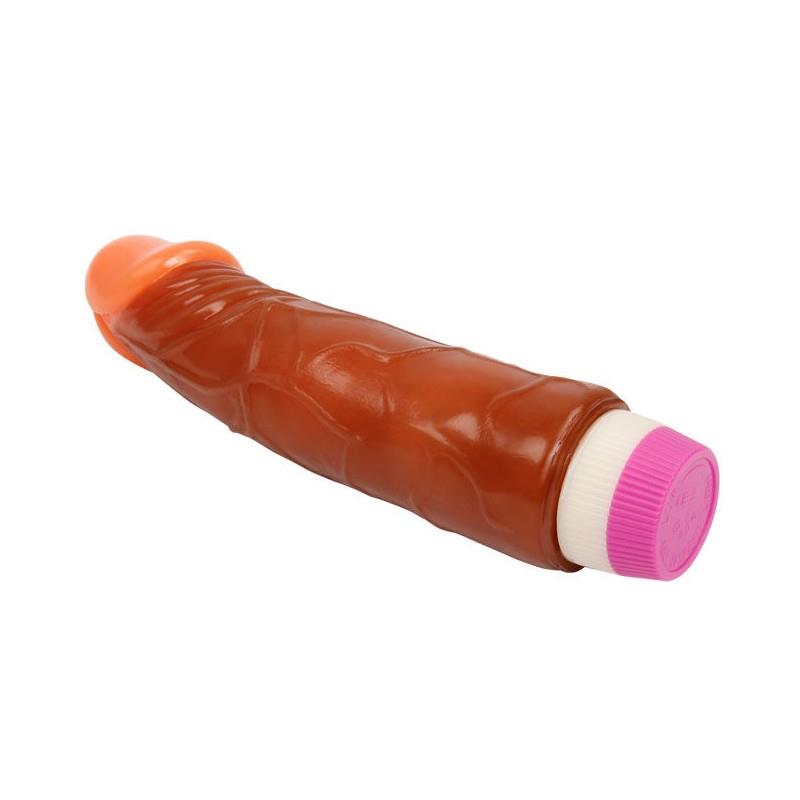 4-Realistyczny wibrator naturalny penis gruby 21cm-4