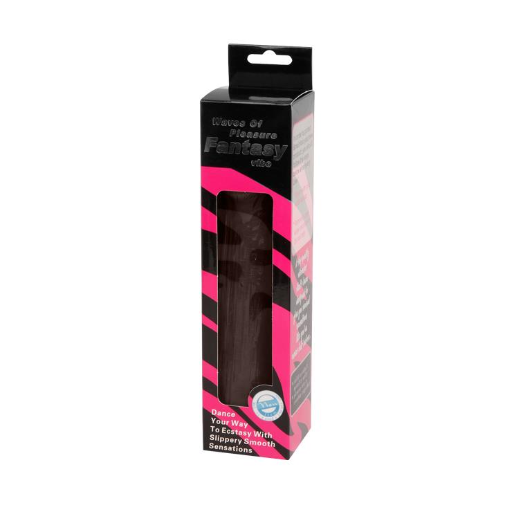 1-Realistyczny czarny penis wibrator naturalny 23cm-1