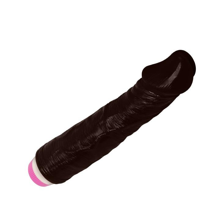 4-Realistyczny czarny penis wibrator naturalny 23cm-4