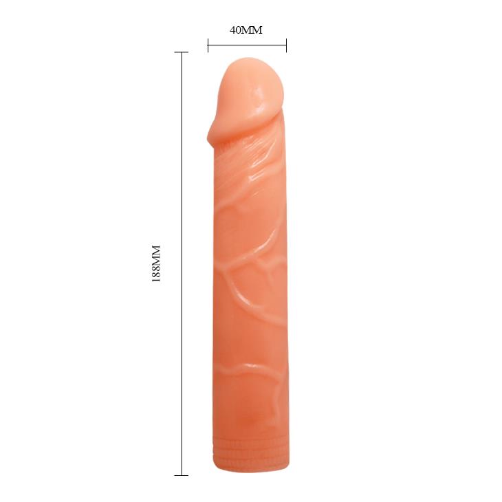 8-Dildo elastyczne giętkie realistyczny wygląd 19 cm-8