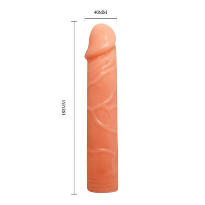 8-Dildo elastyczne giętkie realistyczny wygląd 19 cm-8
