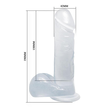 7-Dildo na przyssawce realistyczny jędrny penis 19cm-7