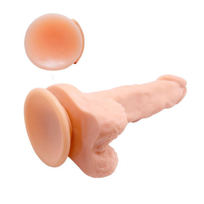 5-Penis z jądrami wibrujące dildo z przyssawką mocne-5