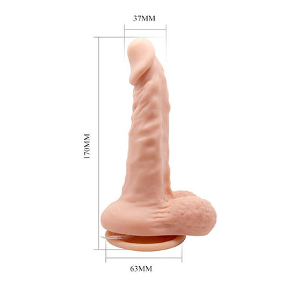 6-Penis z jądrami wibrujące dildo z przyssawką mocne-6