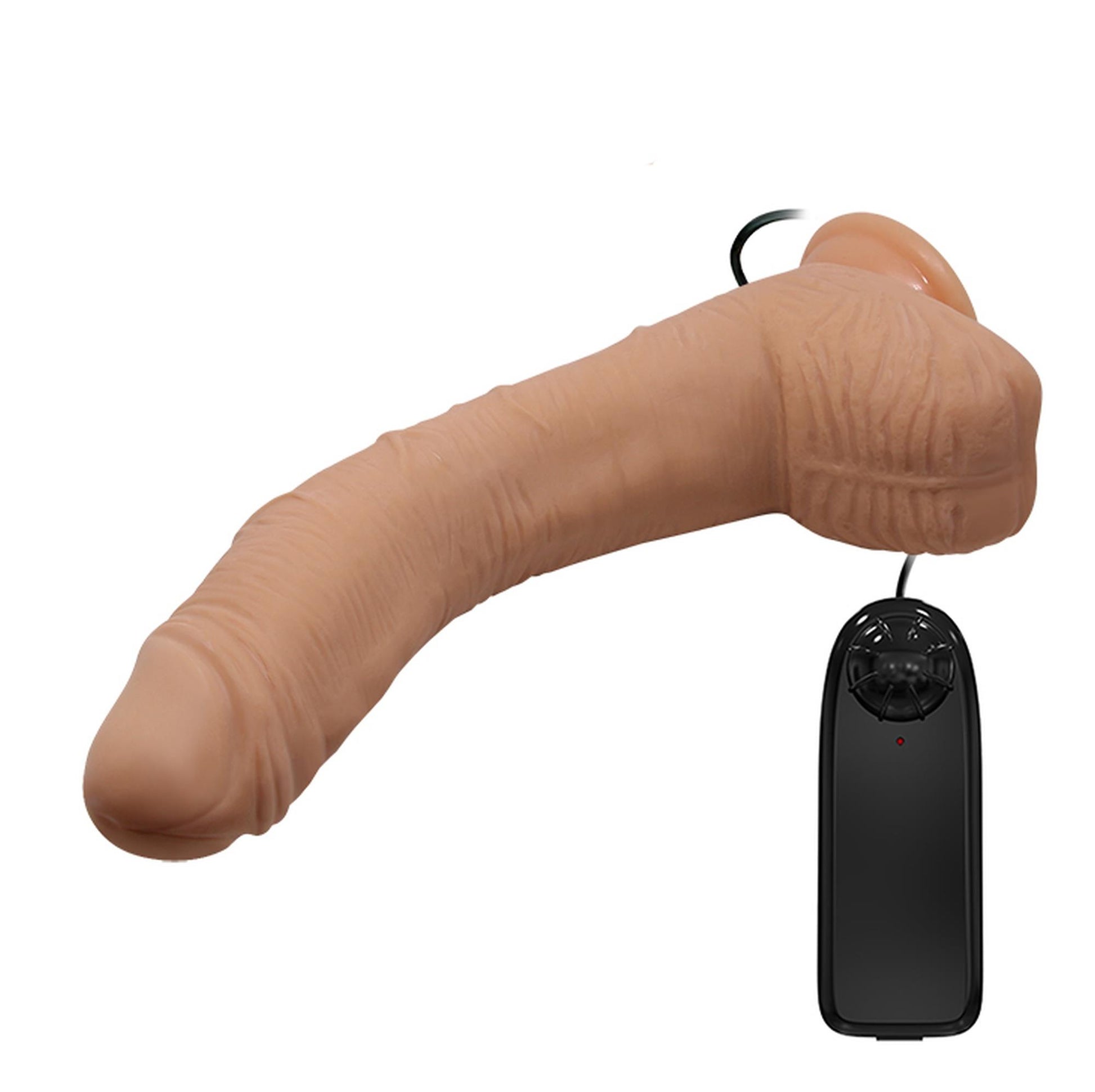 4-Dildo zakrzywiony penis przyssawka pilot 28 cm-4
